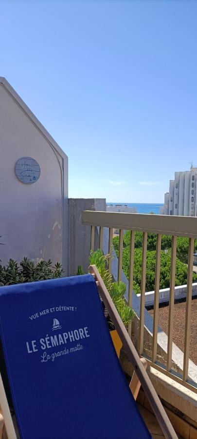 Le Semaphore - Studio Climatise, Grande Terrasse Vue Mer - Parking, Wifi La Grande Motte Bagian luar foto